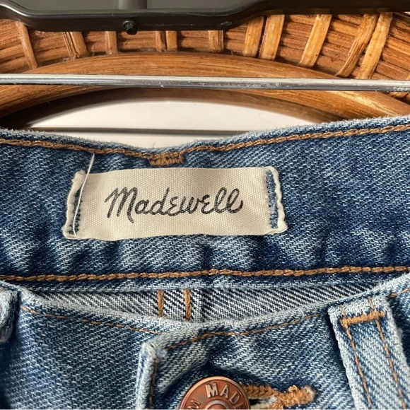 Madewell Retro Crop Bootcut Two Tone Edition Jeans Sz 25 - Picture 5 of 11